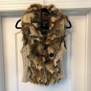 GUESS faux fur vest